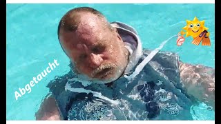 Pool  Anlage im Hotel Sentido  Der schwere Gang zur Poolbar mit Abtauchen 😰😱🥶 [upl. by Liagaba611]