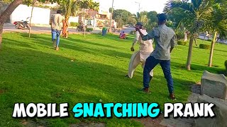 Mobile Snatching Prank  By Billu Bajwa  Prank Video [upl. by Nosemyaj975]