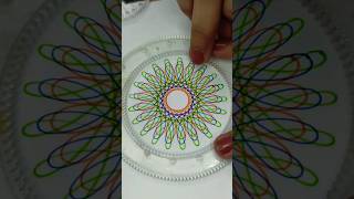 Satisfying ASMR Art  Relaxing Spirograph Designs to Calm your Mind art shorts spirograph 2024 [upl. by Ahsinirt]