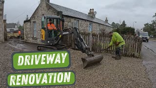 DRIVEWAY RENOVATION  Diary Of A 21 Year Old Landscape Business Owner EP3 UK [upl. by Airitak]