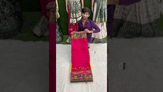 A very beautiful pure pasmina silk pink and green colour Sarees ￼trending youtube saree fashion [upl. by Zumstein418]