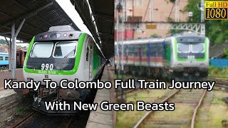 Udarata Manike Express Kandy to Colombo Full Train Journey with Brand New Class S14A DEMU [upl. by Asenab]