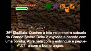 The Legend of Zelda Ocarina of Time  Todas as 100 Skulltulas Douradas [upl. by Max]