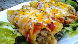 STUFFED MANICOTTI WITH MEAT AND CHEESE  EASY MANICOTTI WITH MEAT [upl. by Dnomed53]