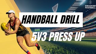 Handball drill 5V3 [upl. by Mohkos]