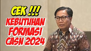 CEK Kebutuhan Formasi CPNS dan PPPK 2024 [upl. by Juno]