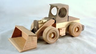 Make a Toy Front Loader  Free Plans [upl. by Eilraep]