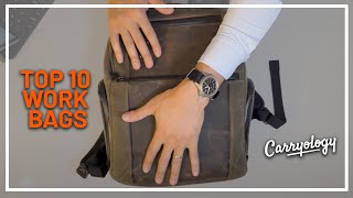 Top 10 Work Backpacks 2024 [upl. by Ecahc]