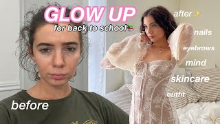 how to actually GLOW UP for back to school📚🧸 the ultimate glow up routine🤍 [upl. by Aleel]