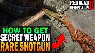 Secret Weapon How To Get The Rare Shotgun Red Dead Redemption 2 Secret Items [upl. by Nagap]