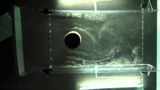 Water Flow Visualization using Electrolysis Hydrogen Bubbles [upl. by Cymbre545]