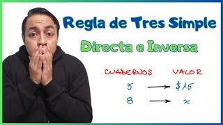 REGLA DE TRES  Directa e Inversa [upl. by Aldon975]