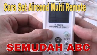 Bagaimana Cara Untuk Set Aircond Multi Remote [upl. by Ahsirt984]