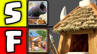 Clash Royale BUILDING tier list [upl. by Alleb]