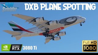 Dubai International Airport OMDBDXB plane spotting  Microsoft Flight Simulator 2020 [upl. by Gough92]