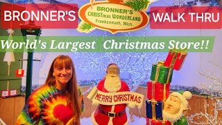 WORLDS LARGEST CHRISTMAS STORE BRONNERS CHRISTMAS WONDERLAND [upl. by Aihsenod]