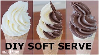 Homemade Soft Serve Ice Cream Recipe  Pipeable  NO Machine  NO Condensed Milk [upl. by Ecidnak503]