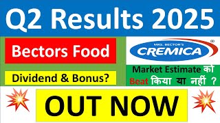 BECTORS FOOD Q2 results 2025  BECTORS FOOD results today  BECTORS FOOD Share News  BECTORS FOOD [upl. by Ahsi]