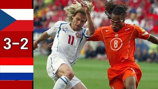 Czech Republic 3 x2 Netherlands Nedved van Nistelrooy ●UEFA Euro 2004 Extended Goals amp Highlights [upl. by Arekat66]