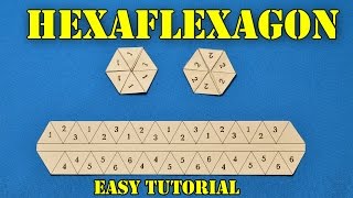 How to make Hexaflexagon Flexagon origami easy tutorial  more detailed video tutorial  ORGANZA [upl. by Aissatan435]