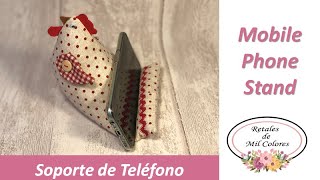 Soporte para teléfono móvil celular o Tablet con forma de Gallina Moldes Gratis 072 🐓📲 [upl. by Eneres]