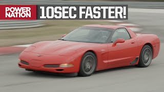 Before and After Z06 Track Test with BoltOn Upgrades  Detroit Muscle S7 E5 [upl. by Amiaj36]