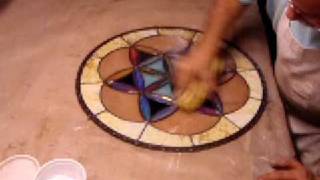 how to polish stained glass 2m  Dichroic Glass Man [upl. by Janella]