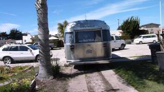 Backing up the Airstream into the driveway [upl. by Farrel]