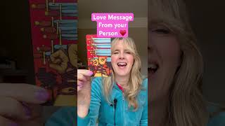 Love Message From Your Person 🙏🩷 tarot lovemessage astrology channeledmessages gemstonetarot [upl. by Aretta]