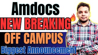 Amdocs Direct Biggest Hiring  OFF Campus Drive For 2024  2023  2022 Batch Hiring  Fresher Jobs [upl. by Acinom]