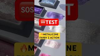 🆘TESTUJĘ METALICZNE AKWARELE Z ACTION testujemy test ivoadventures diy art shorts action [upl. by Inman265]