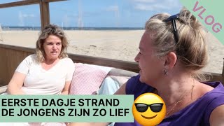 Eerste dagje strand van het jaar en de jongens zijn zo leuk samen VLOG391 Ingrid Speijer en pijn [upl. by Asssilem141]