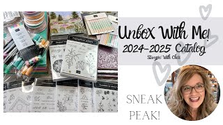 UNBOX WITH ME Sneak Peeks of the 20242025 Annual Stampin Up Catalog [upl. by Daffi]