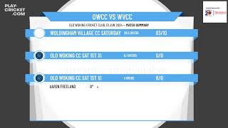 Old Woking CC Sat 1st XI v Woldingham Village CC Saturday XI [upl. by Einreb965]