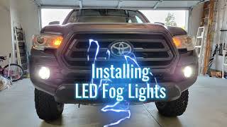 How to Install LED Fog Lights on a 2020 Tacoma [upl. by Siddon]