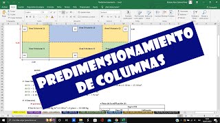 Predimensionamiento de COLUMNAS  2023 [upl. by Balkin586]