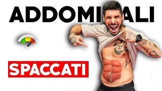 ADDOMINALI DISTRUTTI IN 8 MINUTI  scheda completa [upl. by Anitnemelc]