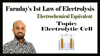 Lesson 6 Faradays 1st Law of Electrolysis  Topic Electrolytic Cell  Electrochemistry [upl. by Ronym]