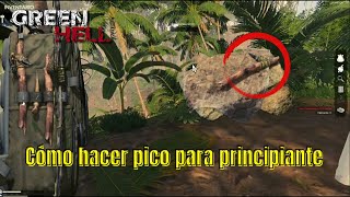 Cómo hacer un PICO DE PIEDRA en GREEN HELL  TUTORIAL FACIL BBTATY [upl. by Stearne]