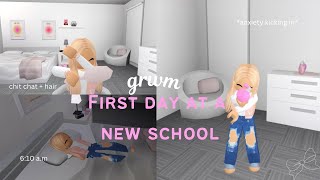 grwm for first day at a new school  bloxburg rp  beari [upl. by Aseena]