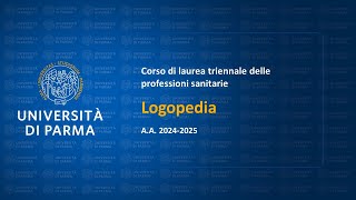 Corso di laurea delle professioni sanitarie in Logopedia  aa 202425 [upl. by Daney]