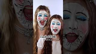 Resultado Cracked Dolls Makeup com a linda ​⁠belaisaoficial crackeddoll crackeddollmakeup [upl. by Anjela]