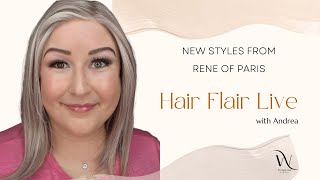 Hair Flair Live with WigStudio1s Andrea Carlson featuring NEW wig styles from Rene of Paris [upl. by Shivers]