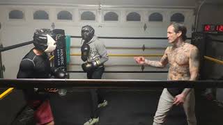 Paul Spadafora teaching while sparring [upl. by Tuhn]