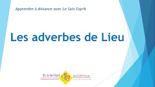 les adverbes de lieu [upl. by Renfred206]