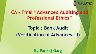 Final Audit Revision  Bank Audit Part III [upl. by Gaulin746]