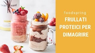 Frullati proteici e Shape Shake  foodspring® [upl. by Upshaw85]