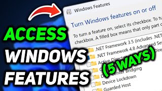 How to Open Windows Features in Windows 11  5 Quick Ways [upl. by Itsrejk768]