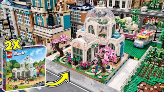 Double LEGO Botanical Garden Modular Building [upl. by Latreece]