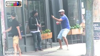 Leonardo DiCaprio Pulls Prank On Jonah Hill In New York [upl. by Aldercy]